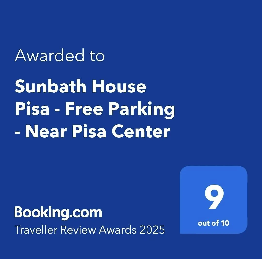 Sunbath House Pisa - Free Parking - Near Pisa Center Appartement
